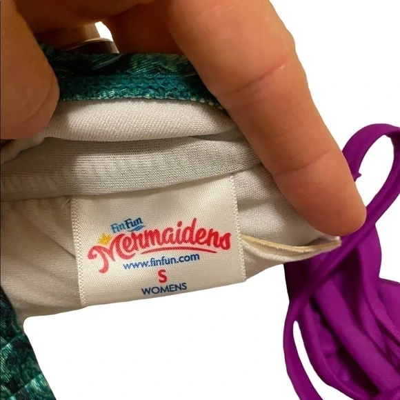 Mermaid Swimsuit Bikini, Womens S Celtic Green,New Bottoms, Excellent Cond Top - Picture 7 of 11